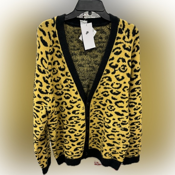 Rare NWT Nike Sportswear Circa Cardigan AOP Leopard Print - Picture 4 of 10